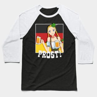 Sexy Female German Dirndl Dress Oktoberfest Baseball T-Shirt